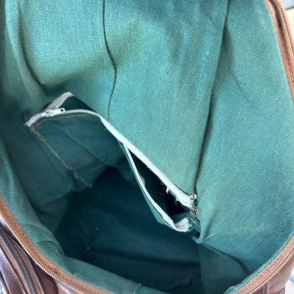 Italian Leather Vintage Backpack- Preowned/Made in Italy main image 9